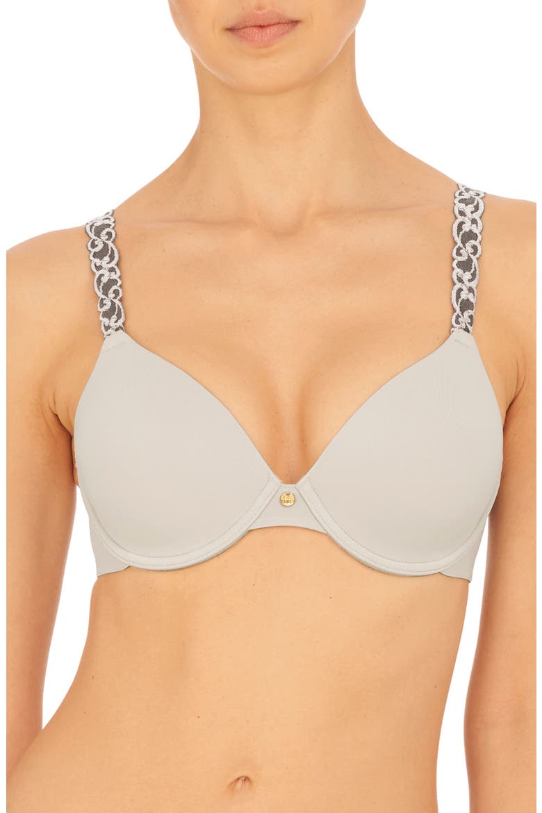 Pure Luxe Underwire T-Shirt Bra, Main, color, LINEN/ MINR