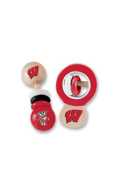 Wisconsin Badgers Baby Rattles 2-Pack