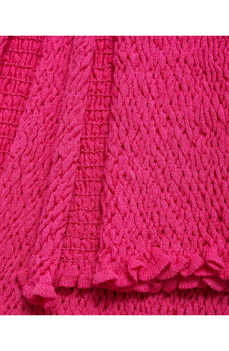 MANGO Braided Knit Flare Pants, Alternate, color, 