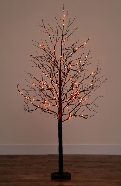 Nearly Natural 6ft Prelit Halloween Deluxe Twig Tree In Black