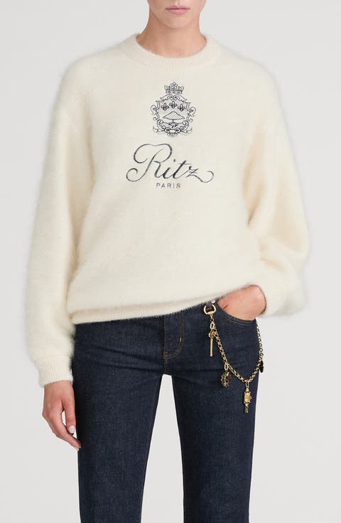 x The Ritz Paris Cashmere Blend Glow Sweater