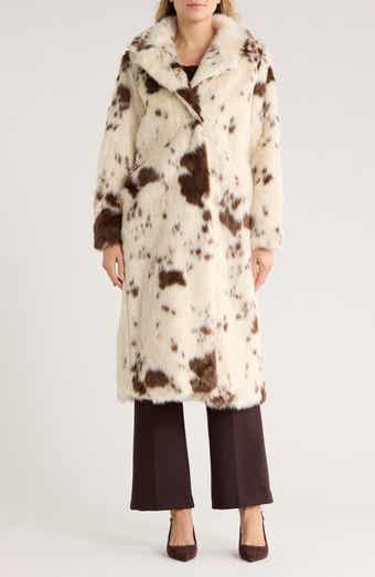 JASON WU Print Faux Fur Coat