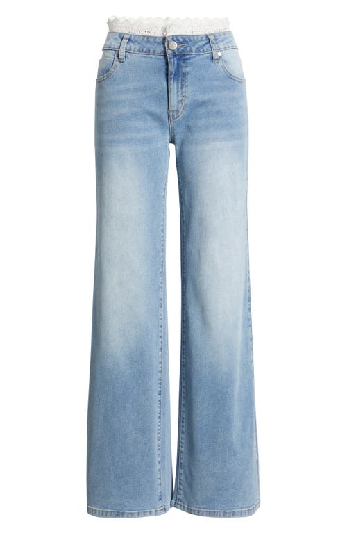 Ptcl Avalon Wide Leg Jeans In Blue