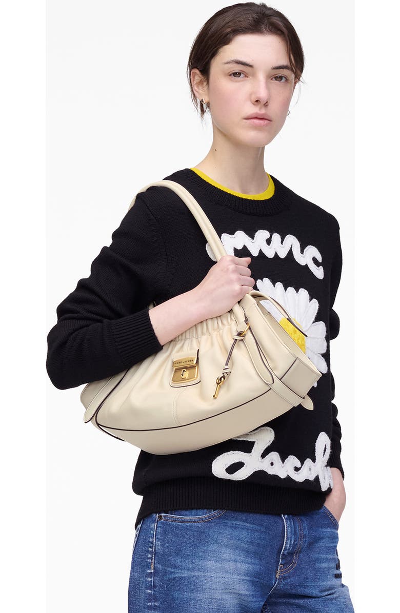 Marc Jacobs The Cristina Large Shoulder Satchel, Alternate, color, Ivory