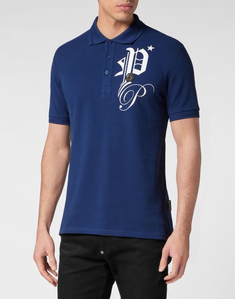 Polo Shirt Ss Gothic Plein Pp Hexagon Men