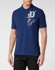 PHILIPP PLEIN Polo Shirt Ss Gothic Plein Pp Hexagon Men