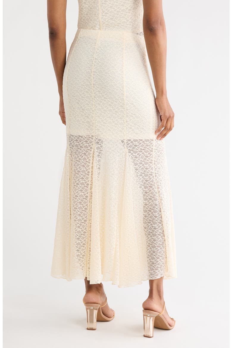 Lace Midi Skirt, Alternate, color, IVORY