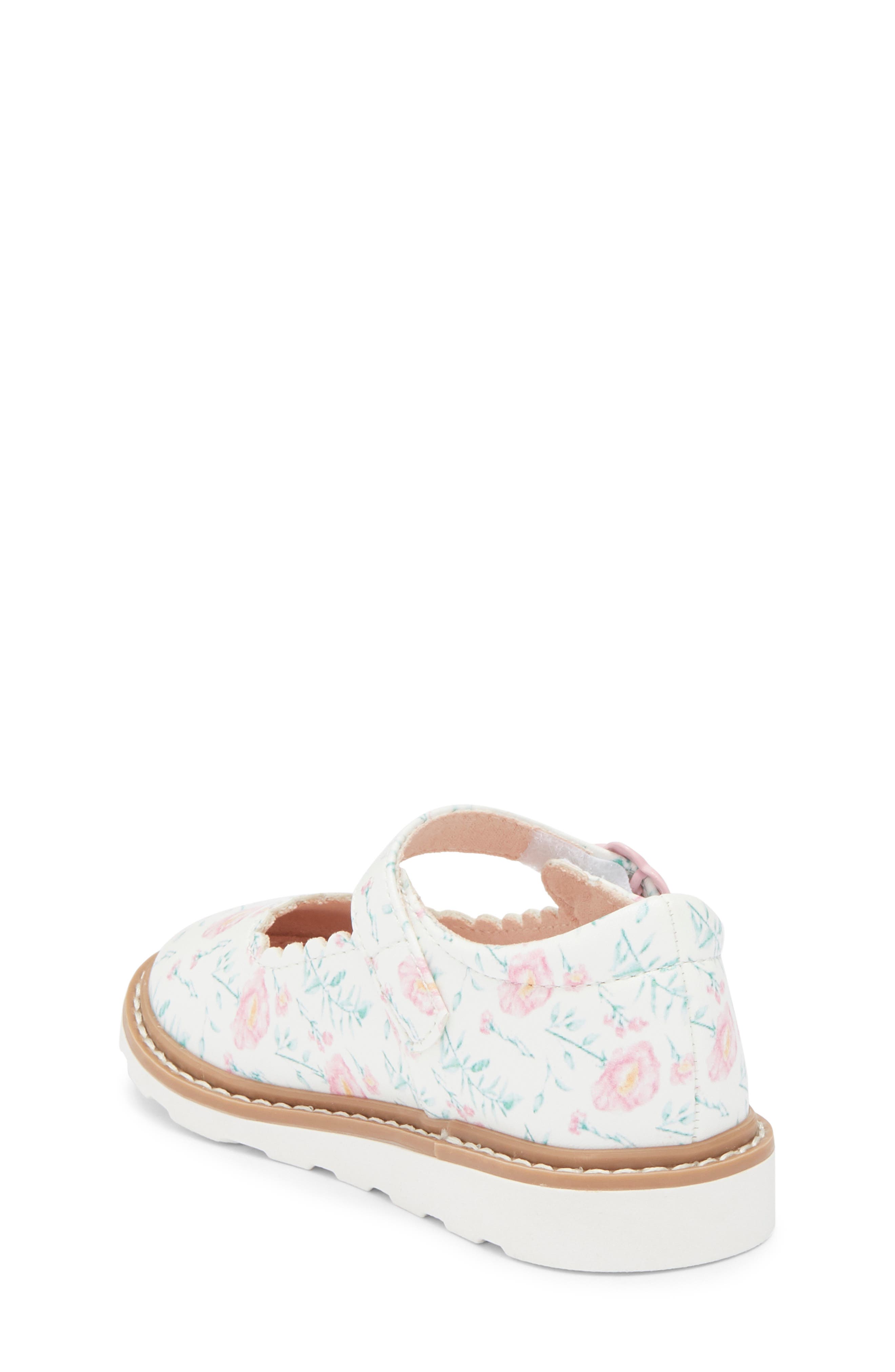 Harper Canyon Kids' Mary Jane Flat, Alternate, color, White Floral