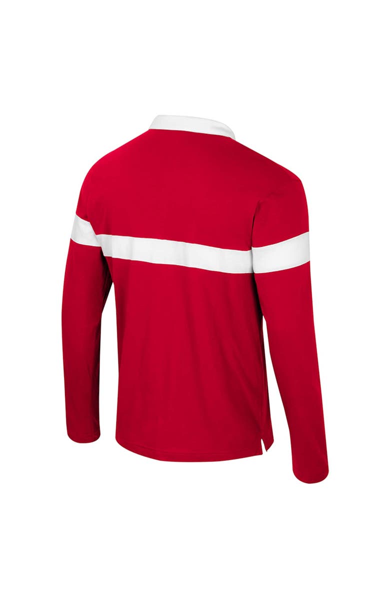 COLOSSEUM Men's Colosseum  Red Maryland Terrapins Too Cool For School Long Sleeve Polo, Alternate, color, Red