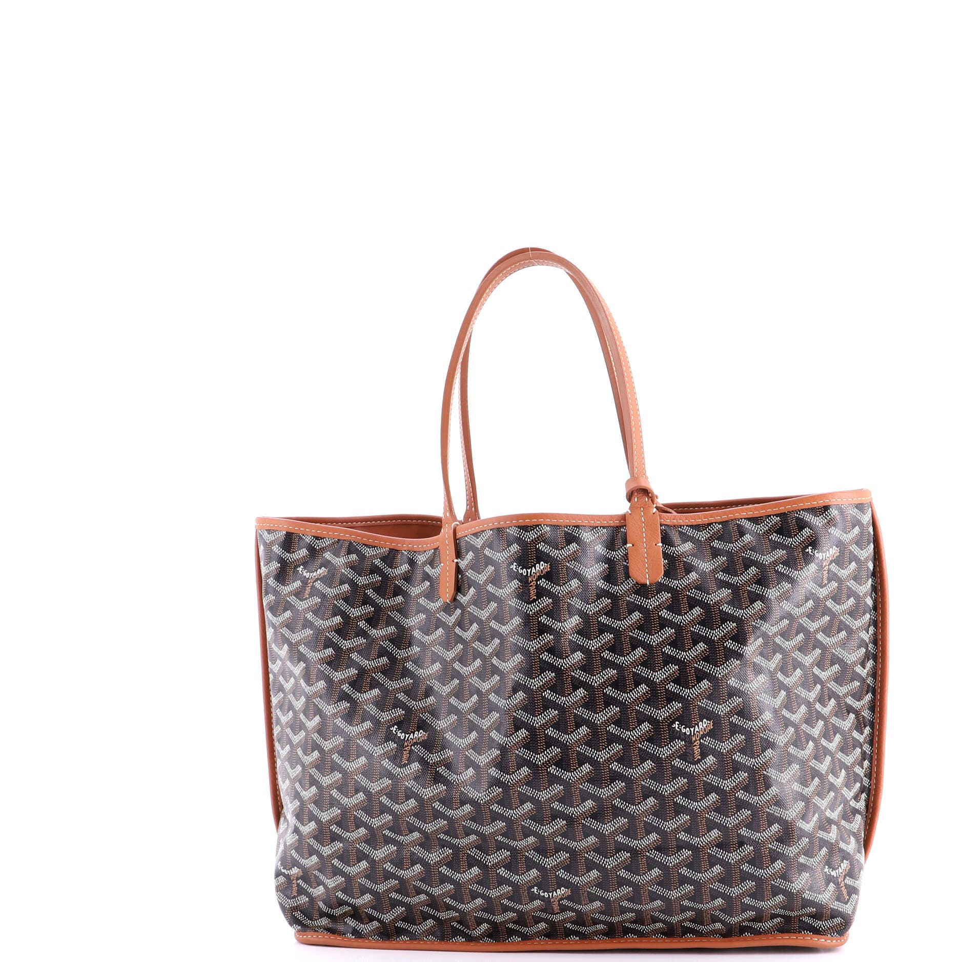 Pre-Owned Goyard Anjou Reversible Tote Coated Canvas PM, Alternate, color, Brown