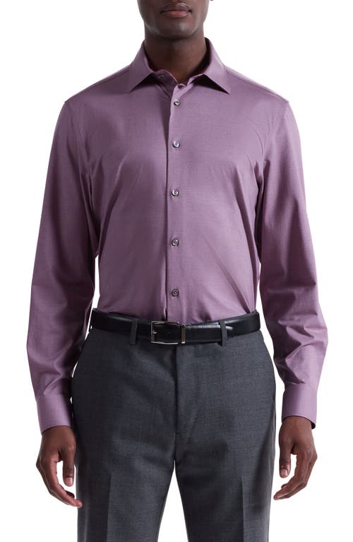 Bugatchi Jimmy Ooohcotton® Button-up Shirt In Purple