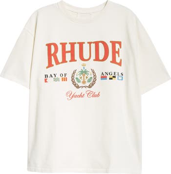 RHUDE Bay of Angels ロゴ プリント コットン Tシャツ 人気 Rhude Bay of Angels Yacht Graphic T-Shirt | Nordstrom