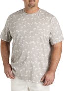 Harbor Bay by DXL Big & Tall Moisture-Wicking Palm Print T-Shirt