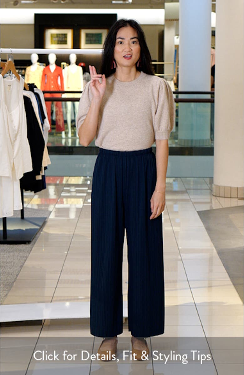 Puff Sleeve Wool & Cashmere Sweater, sales video thumbnail