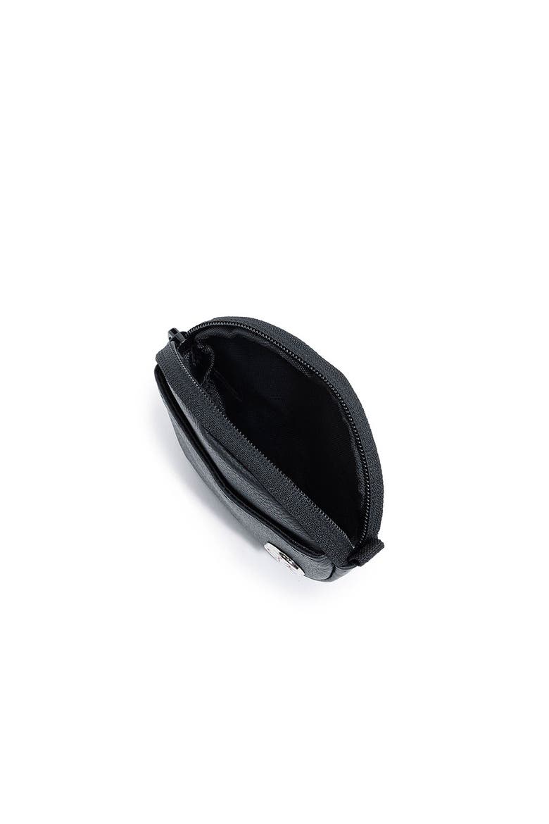 Leather Coin Purse, Alternate, color, Black