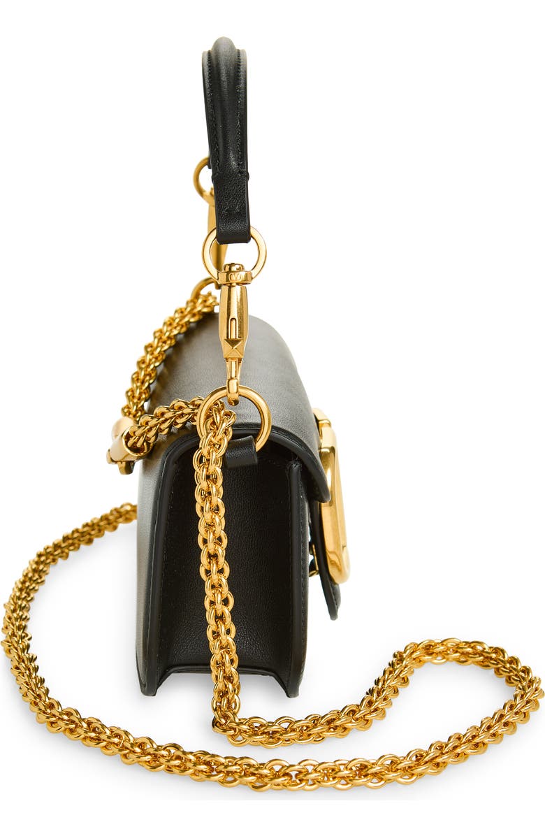 Valentino Garavani Small Locò Shoulder Bag, Alternate, color, Nero