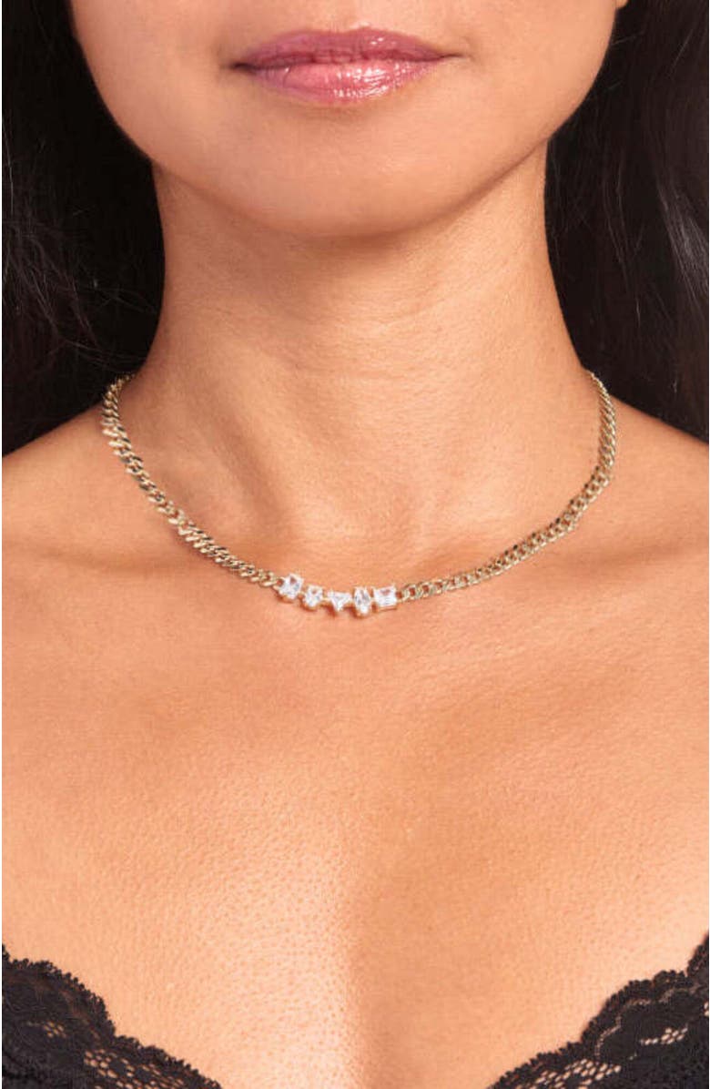 NICKHO REY Carrie Necklace, Alternate, color, White/Gold