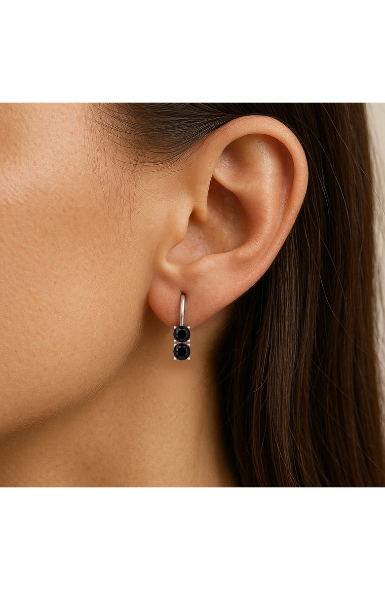 Donatello Gian Sterling Silver Earrings, Main, color, Black