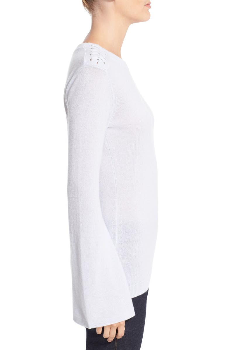 autumn cashmere Slash Sleeve Cashmere Sweater, Alternate, color, 