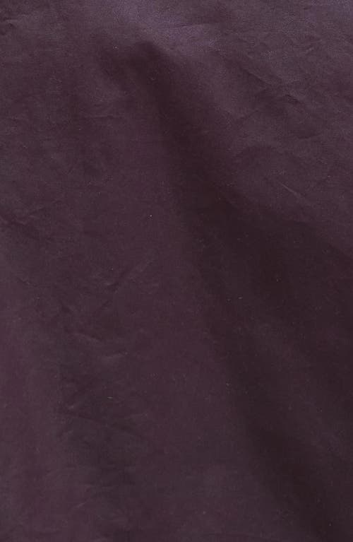 Barbour Shade Of Purple Jacket With A Ribbed Collar In Burgundy
