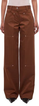 Helmut Lang Rivet Detail Cotton Carpenter Pants