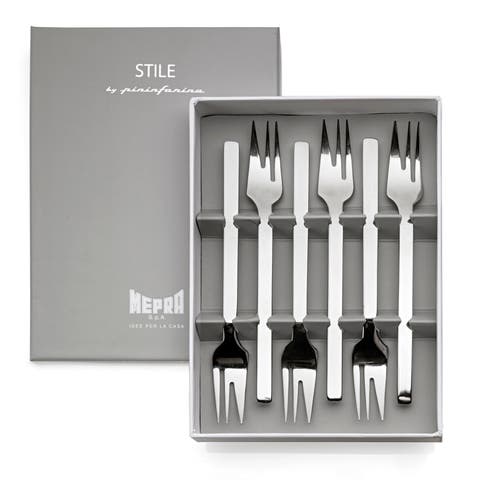 Stile By Pininfarina Cake Fork Set - 6 Pieces
