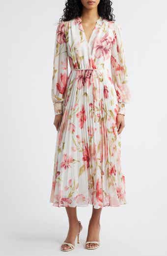 Saskia Long Sleeve Faux Wrap Dress