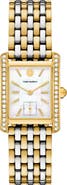 Tory Burch The Eleanor Crystal Bracelet Watch, 27mm x 34mm