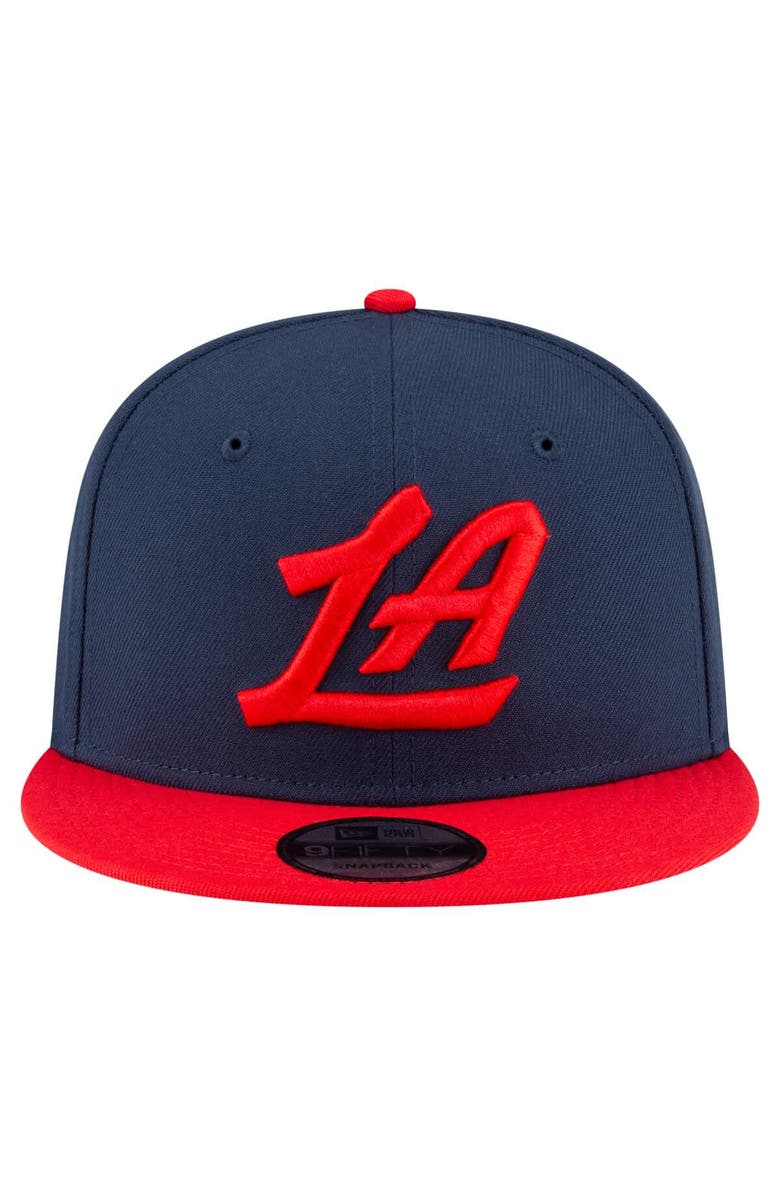 New Era Men's New Era Navy/Red LA Clippers 2-Tone 9FIFTY Snapback Hat, Alternate, color, 