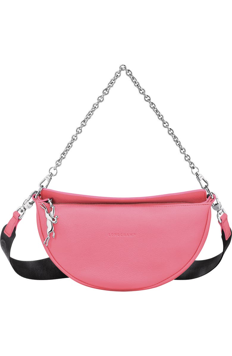 Longchamp Smile Small Half Moon Leather Crossbody Bag, Main, color,