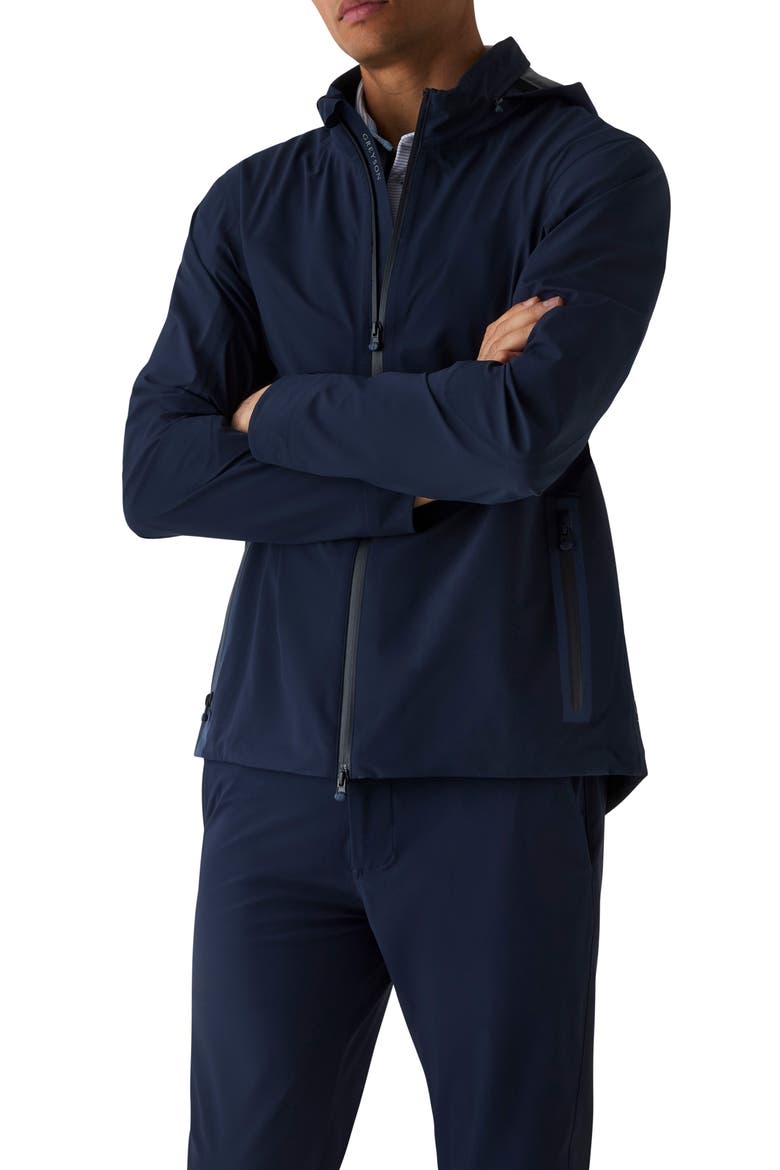 Chenoa Water Resistant Hooded Jacket, Main, color, MALTESE BLUE
