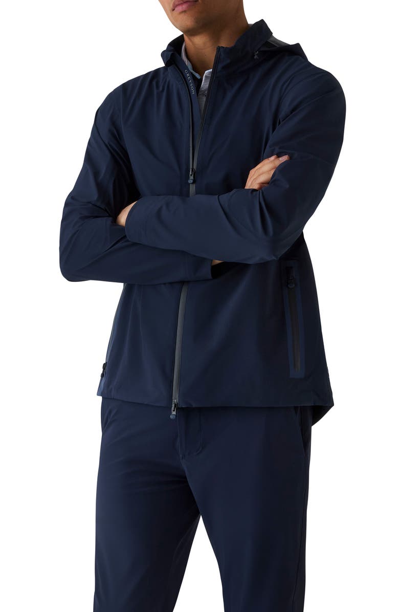 Greyson Chenoa Water Resistant Hooded Jacket, Main, color, Maltese Blue
