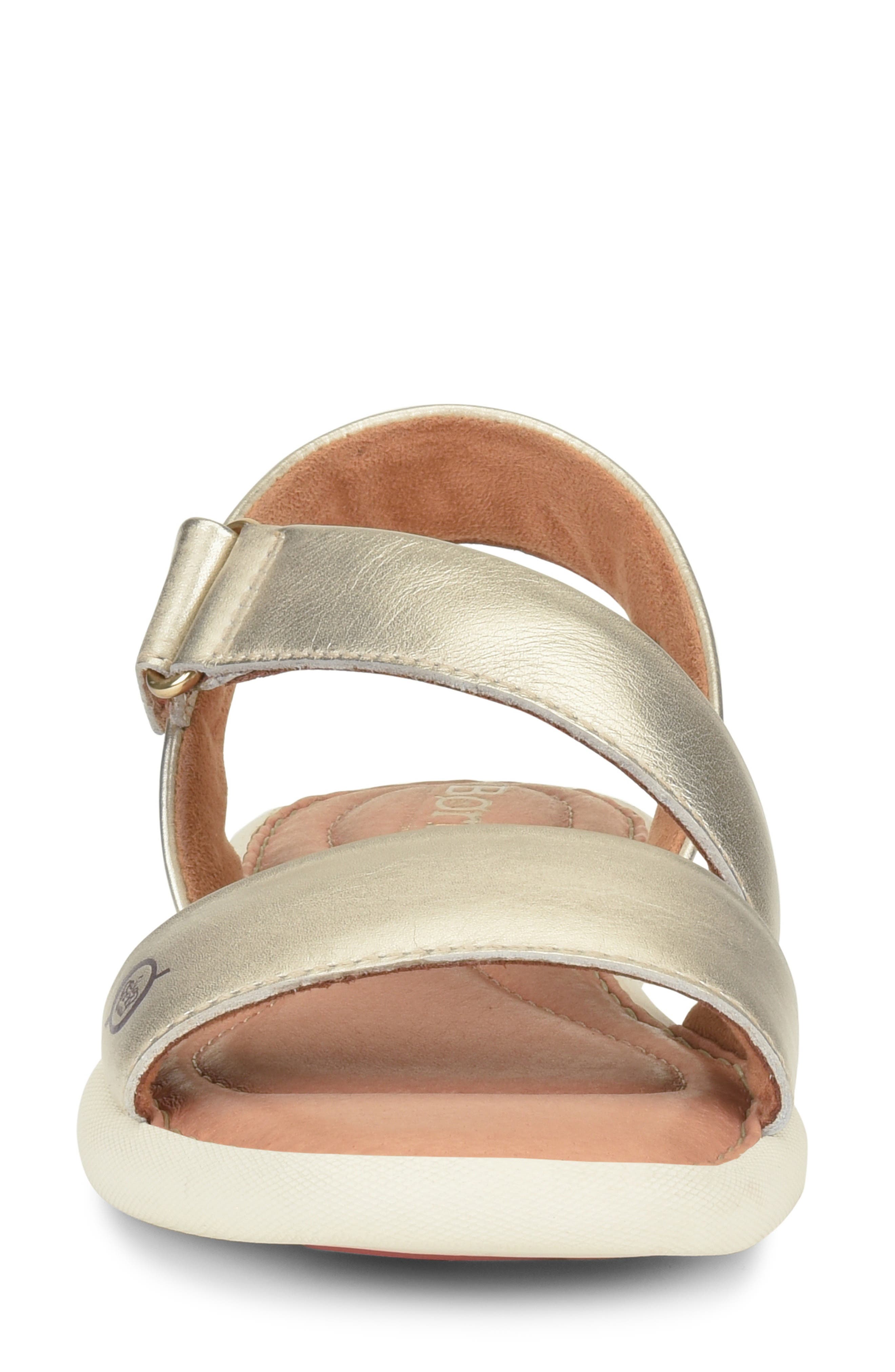 Rahway Strappy Sandal, Alternate, color, LIGHT GOLD METALLIC LEATHER