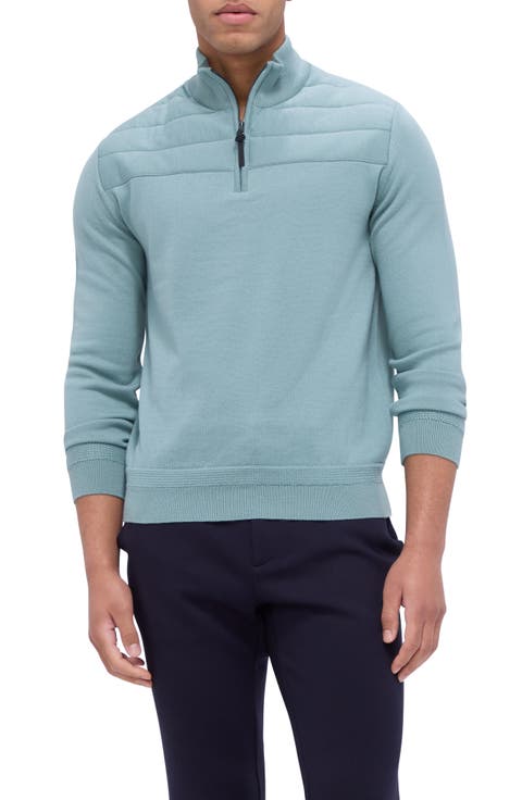 Merino Wool Quarter Zip Sweater