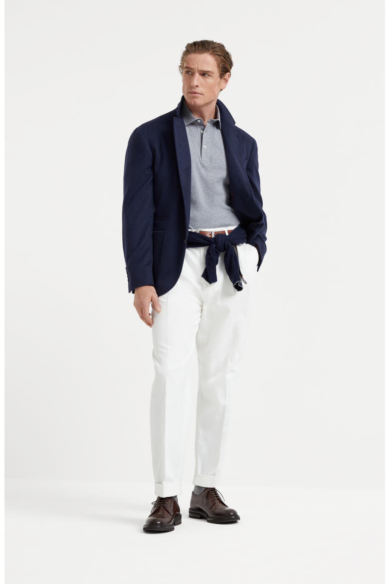 Polo with shirt collar, Alternate, color, Medium Grey