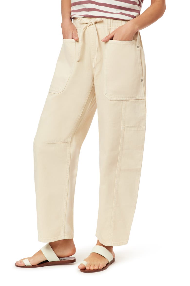 The Arc Barrel Leg Pull-On Pants, Alternate, color, WHITE CAP GREY