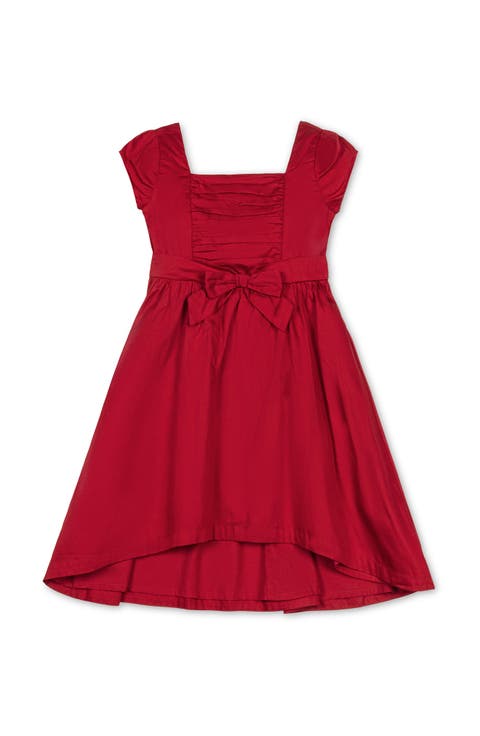 Kids' Organic Cap Sleeve High Low Sateen Party Dress (Toddler, Little Kid and Big Kid)