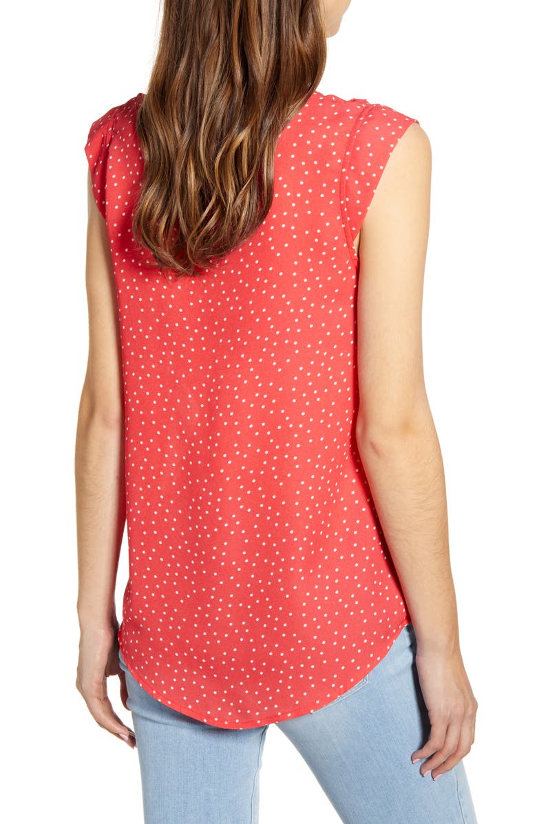 GIBSONLOOK Gibson x International Women's Day Fancy Ashley Ruffle Detail Cap Sleeve Blouse, Alternate, color,