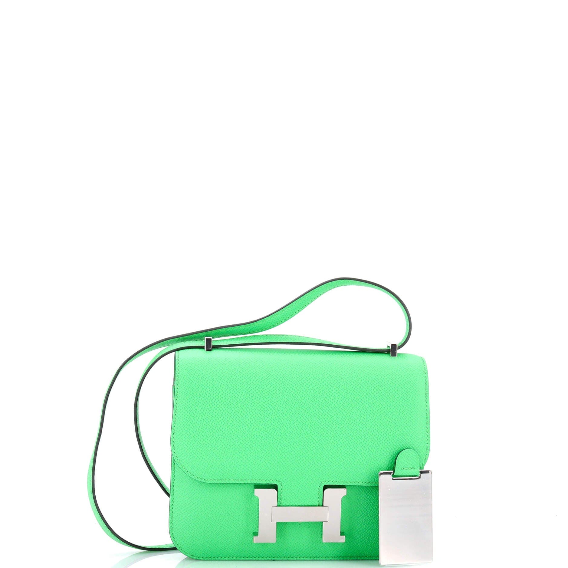 Pre-Owned Hermes Constance NM Bag Epsom 18, Alternate, color, Vert Comics