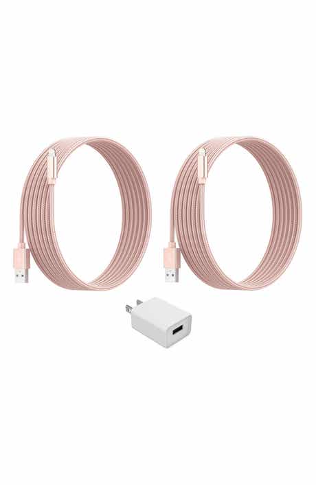 The Posh Tech Lightning USB Charger & Cube 3-Piece Set - Rose Gold