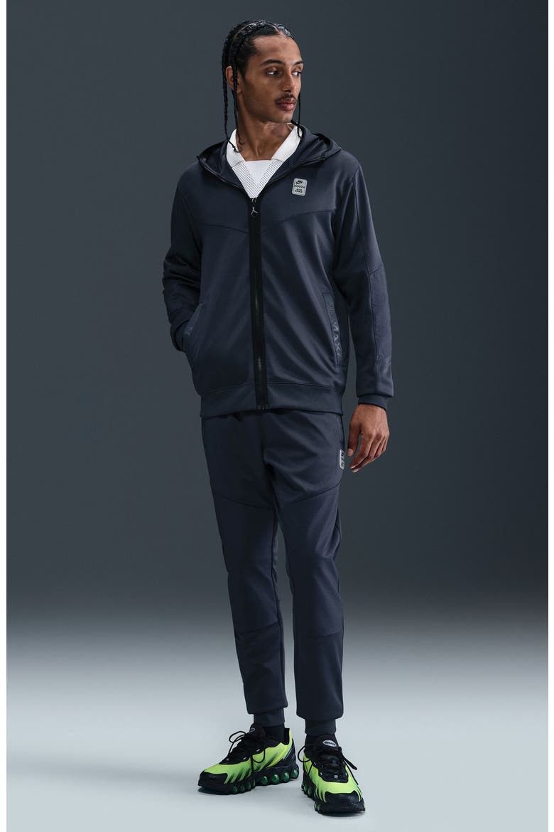 Air Max Full Zip Hoodie, Alternate, color, THUNDER BLUE/ BLACK