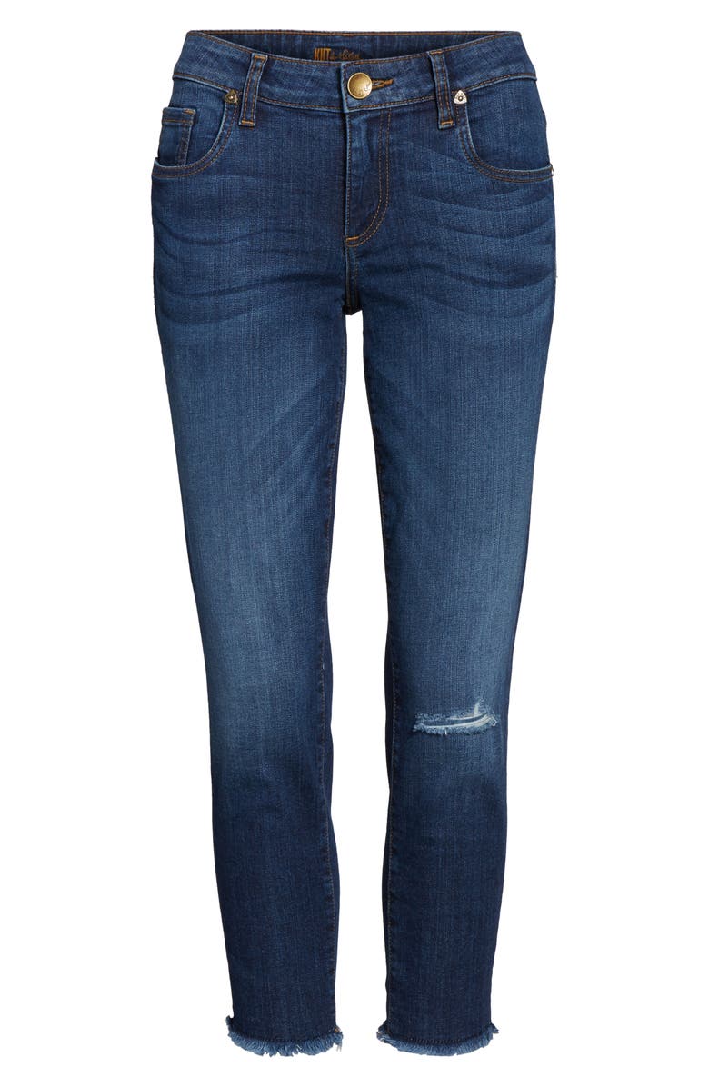 KUT from the Kloth DONNA CROP JEANS, Alternate, color, 