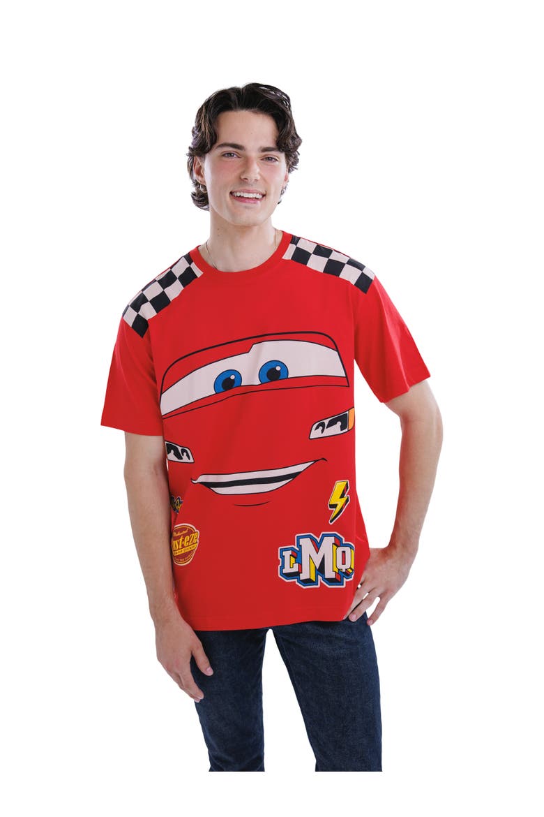 Cars Cosplay Short Sleeve T-Shirt, Alternate, color, McQueen Racing Red