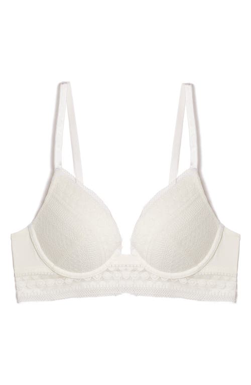 Etam Crush Classique Underwire Push-up Bra In Ecru