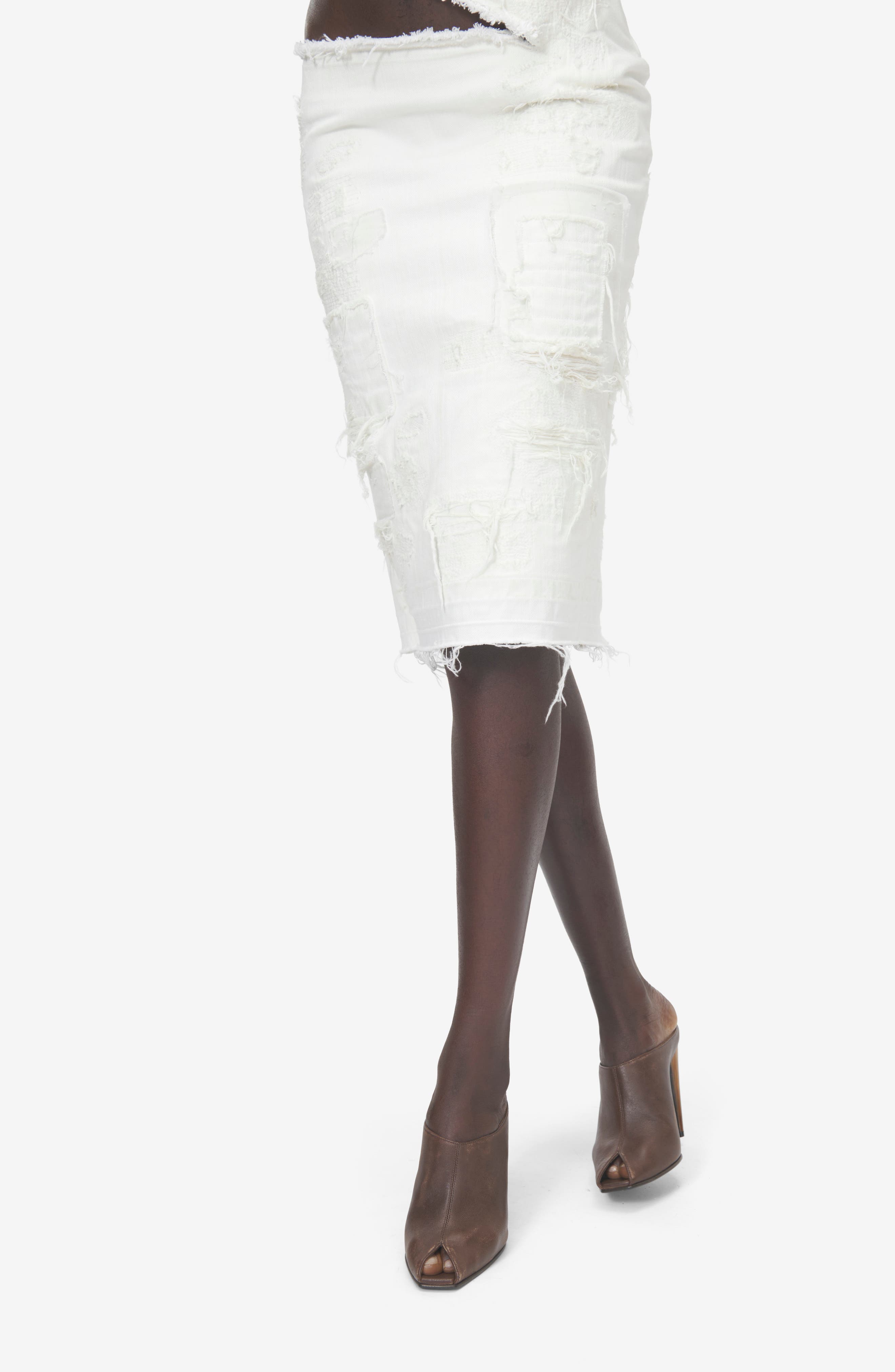 McQueen Horn Shaped Heel Peep Toe Mule, Alternate, color, Vintage Brown