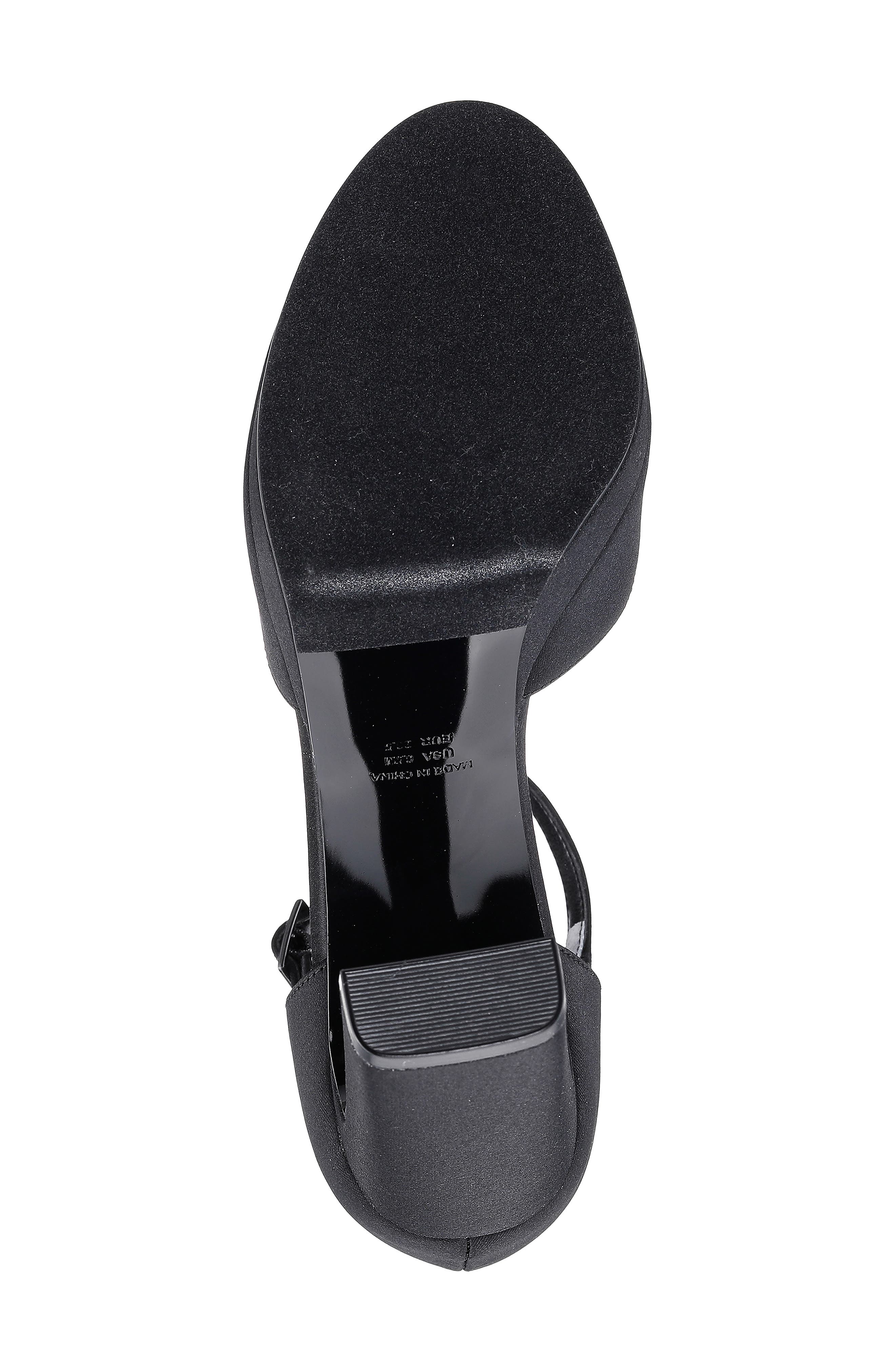 Marcie Ankle Strap Pump, Alternate, color, BLACK