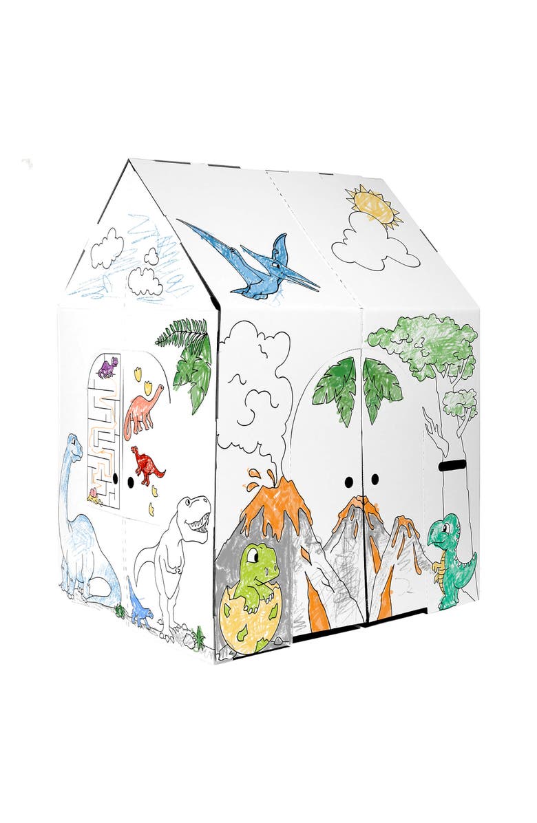 Easy Playhouse Dinosaur House Kids Art & Craft kit, Alternate, color, Multicolored