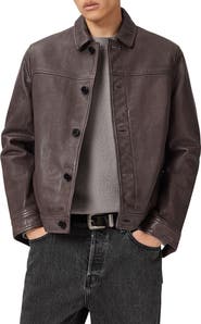 AllSaints Nates Leather Jacket
