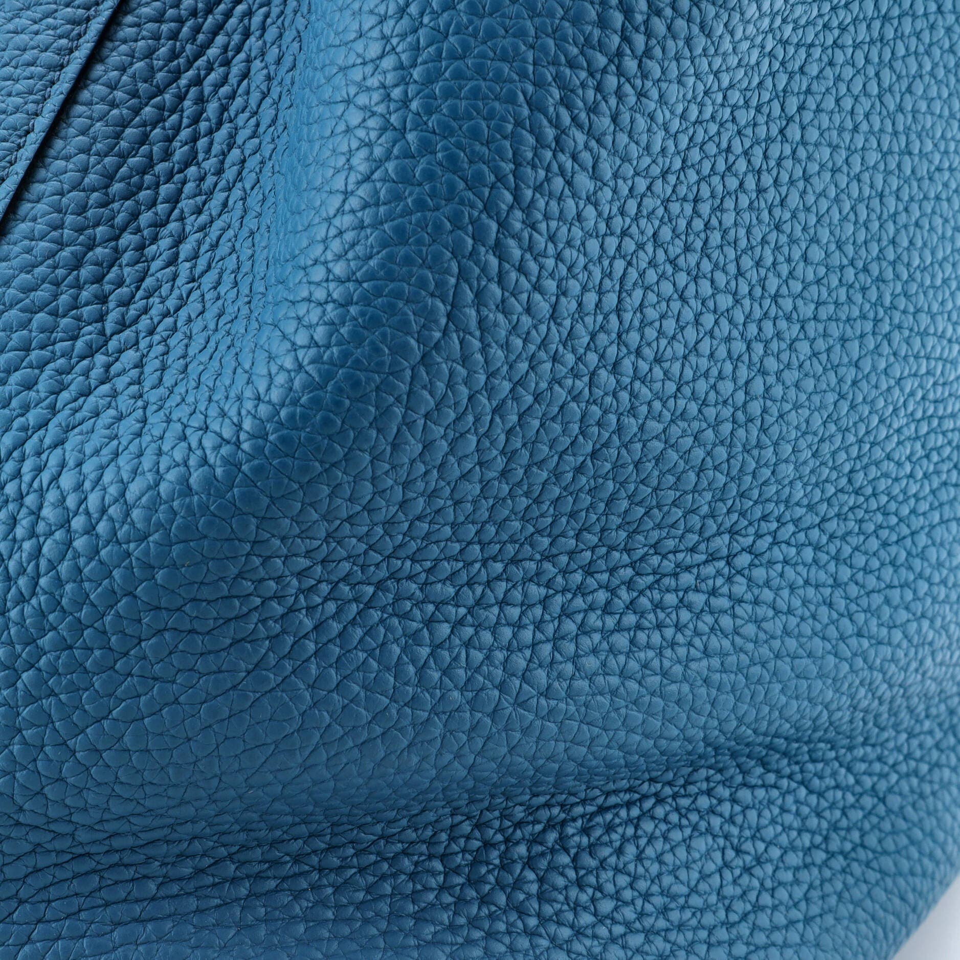 Pre-Owned Hermes Picotin Lock Bag Clemence GM, Alternate, color, Bleu Izmir