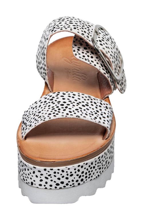 Antelope Afra Faux Fur Platform Slide Sandal In White